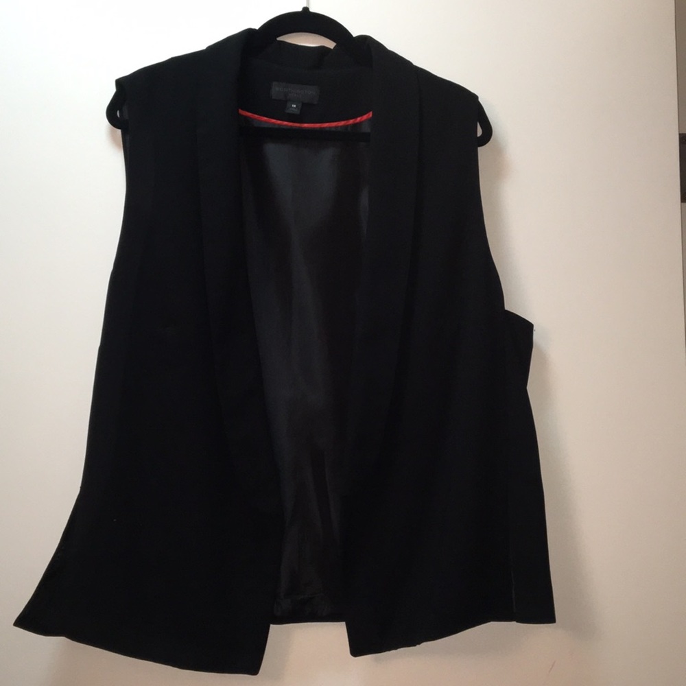 Worthington long vest with lapel